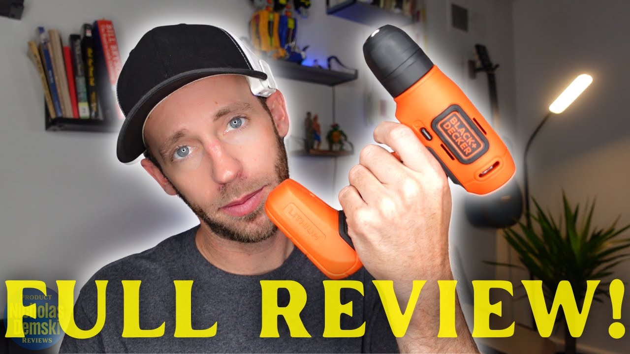 Аккумуляторная дрель BLACK+DECKER 8V MAX* + набор для домашнего декора (43 предмета)