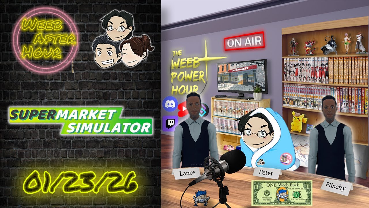 🔴LIVE! Never Gonna Open│Supermarket Simulator  01.23.26►🌸Weeb After Hour🌸