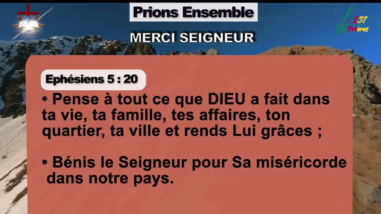 LE 237 EN PRIÈRES EN DIRECT AVEC L'APÔTRE SAMUEL TATHEU