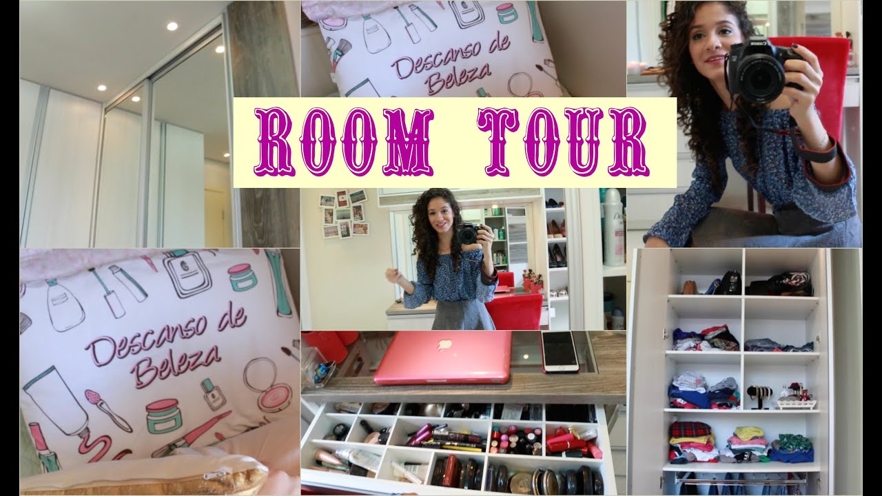 Tour pelo meu quarto l Room tour ❤
