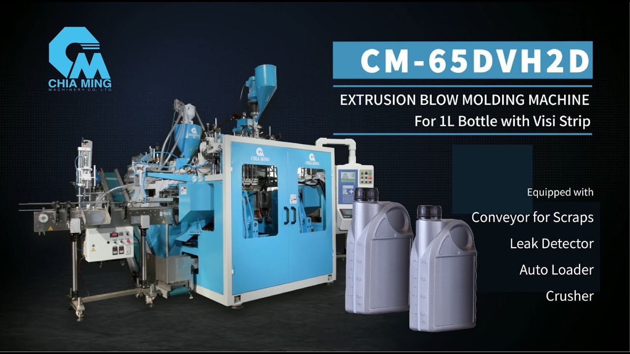 Fully Auto Blow moulding Machine for up to 1L bottles | CM-65DVH2D | Chia Ming