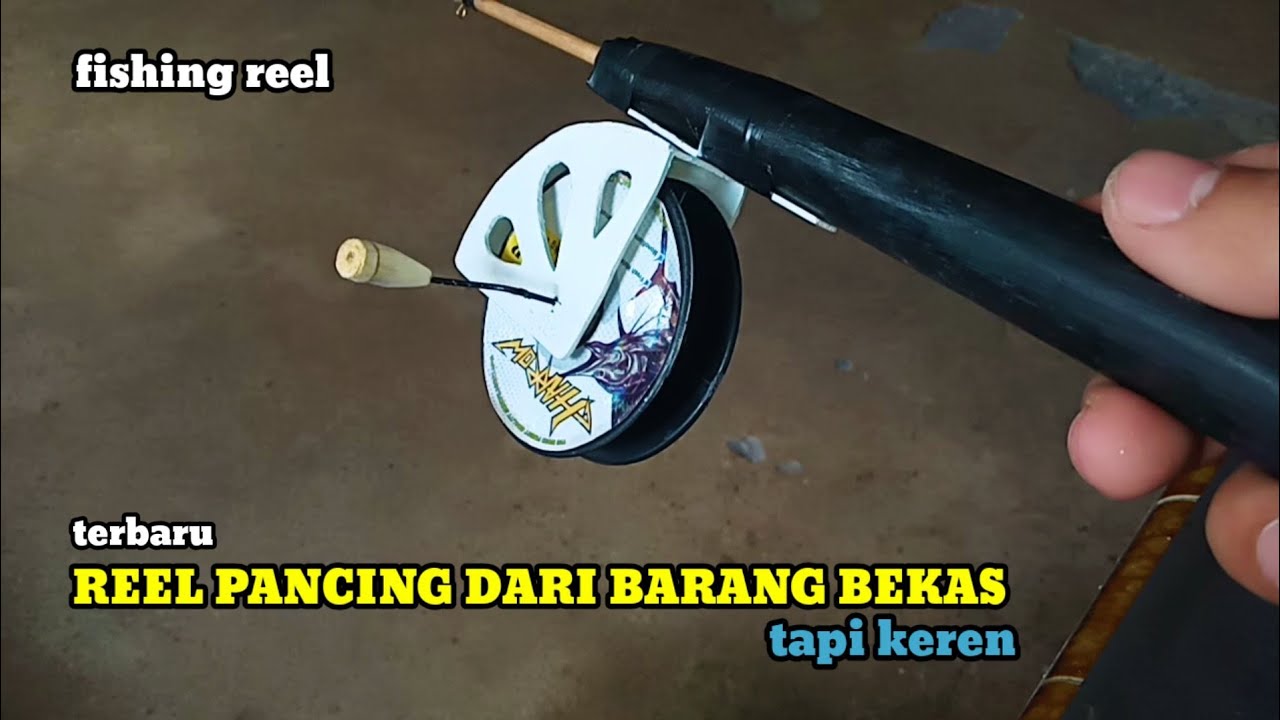 Ini Keren,,Membuat Reel Pancing Dari Bekas Gulungan Senar || fishing reel