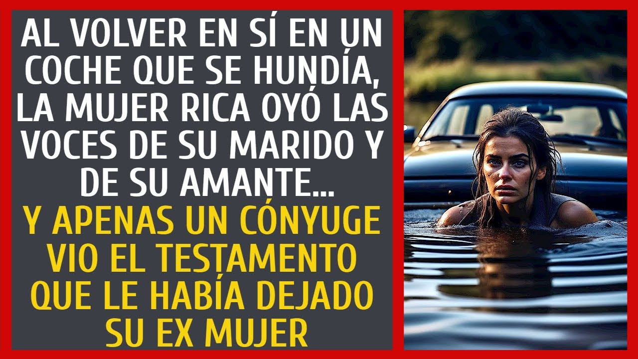 Al volver en sí en un coche que se hundía, la mujer rica oyó las voces de su marido y de su amante…