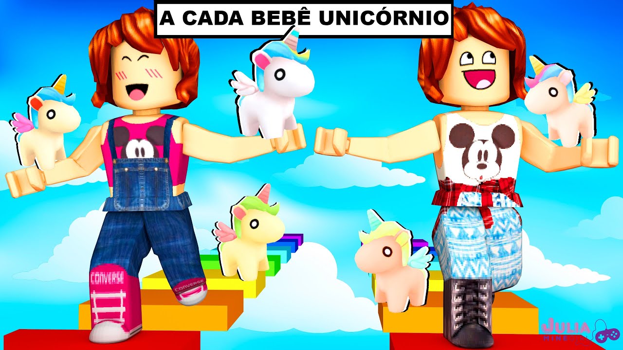 GANHAMOS EFEITOS ESPECIAIS NO PARKOUR! (Baby Unicorn Obby)