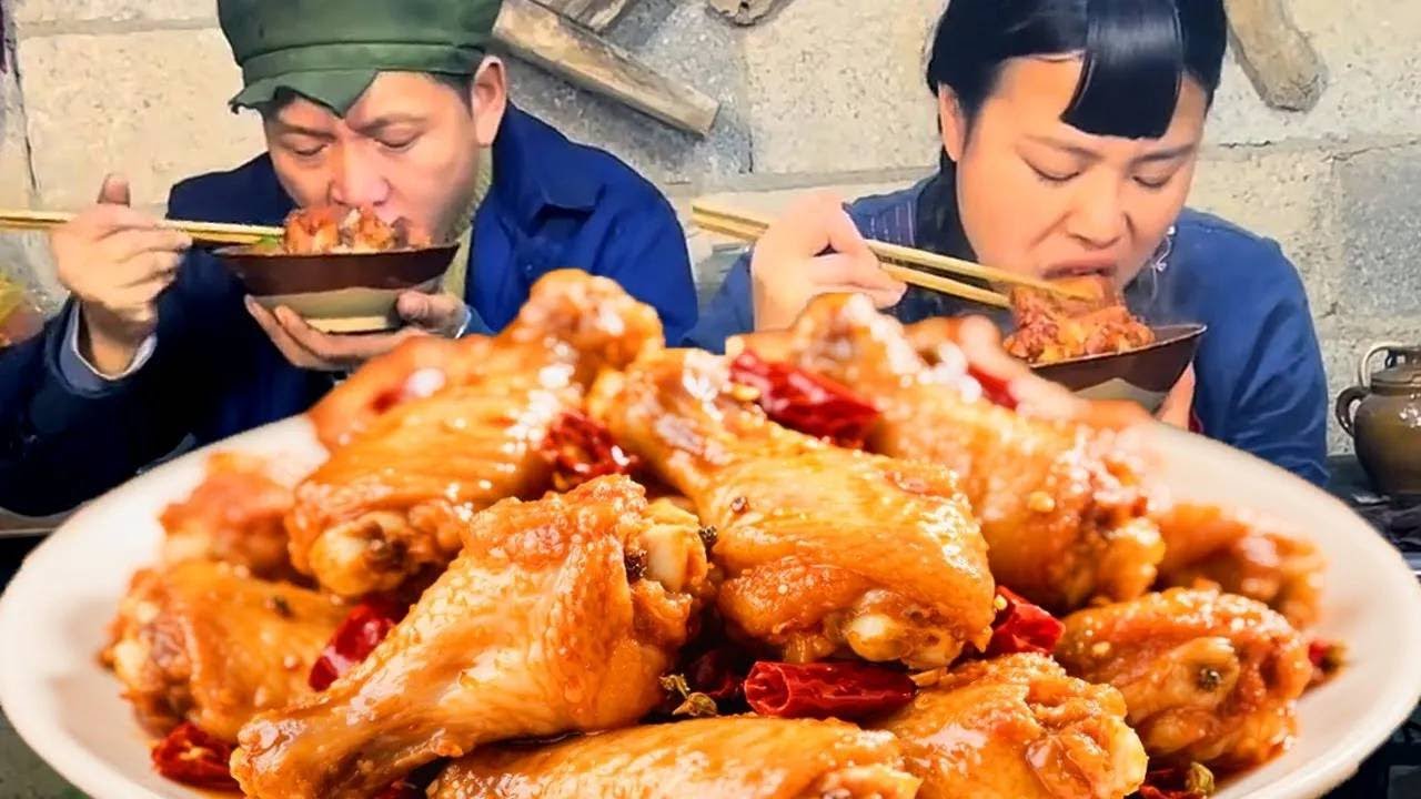 给老公做香辣鸡腿！外酥里嫩爆辣多汁，他啃完连手指都嗦干净了！【小鹿吖爱生活】