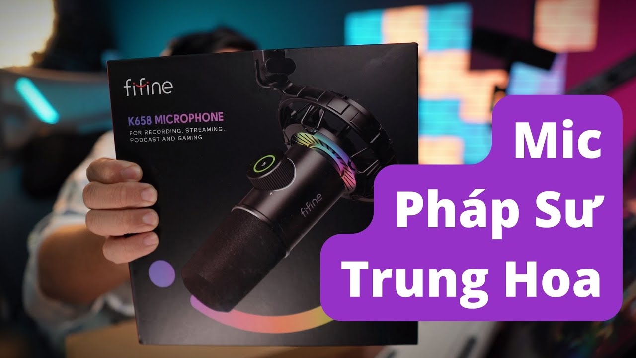 Fifine K658 Khử tạp âm, hạn chế noise mà lại dễ xài, micro Dynamic USB