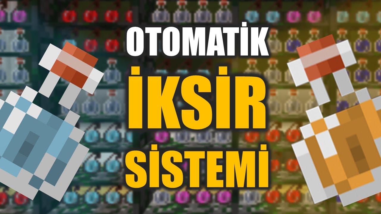 Minecraft Tam Otomatik İksir Sistemi AMA EN İYİSİ !!! (1.15+)