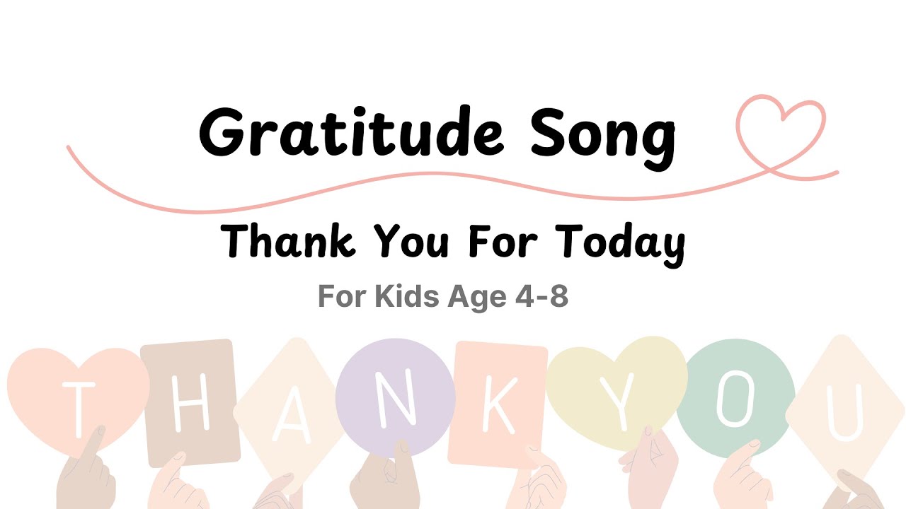 Gratitude Song for Kids | Thank You for Today | Core Value Songs | KidsFunKeys