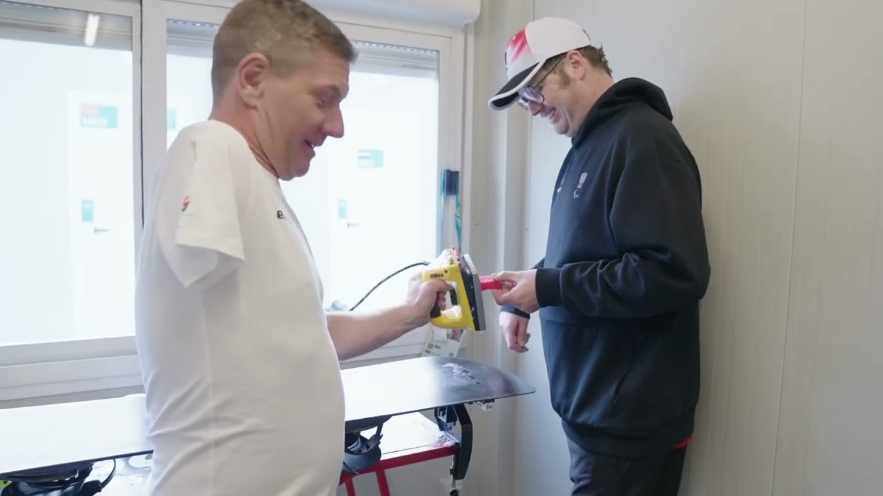 Zu Besuch im Wachs-Container der Snowboarder