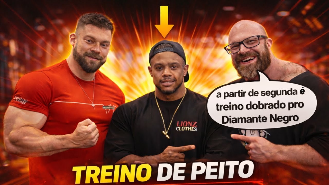 TREINO DE PEITO COM MENEGATE E CRUZ