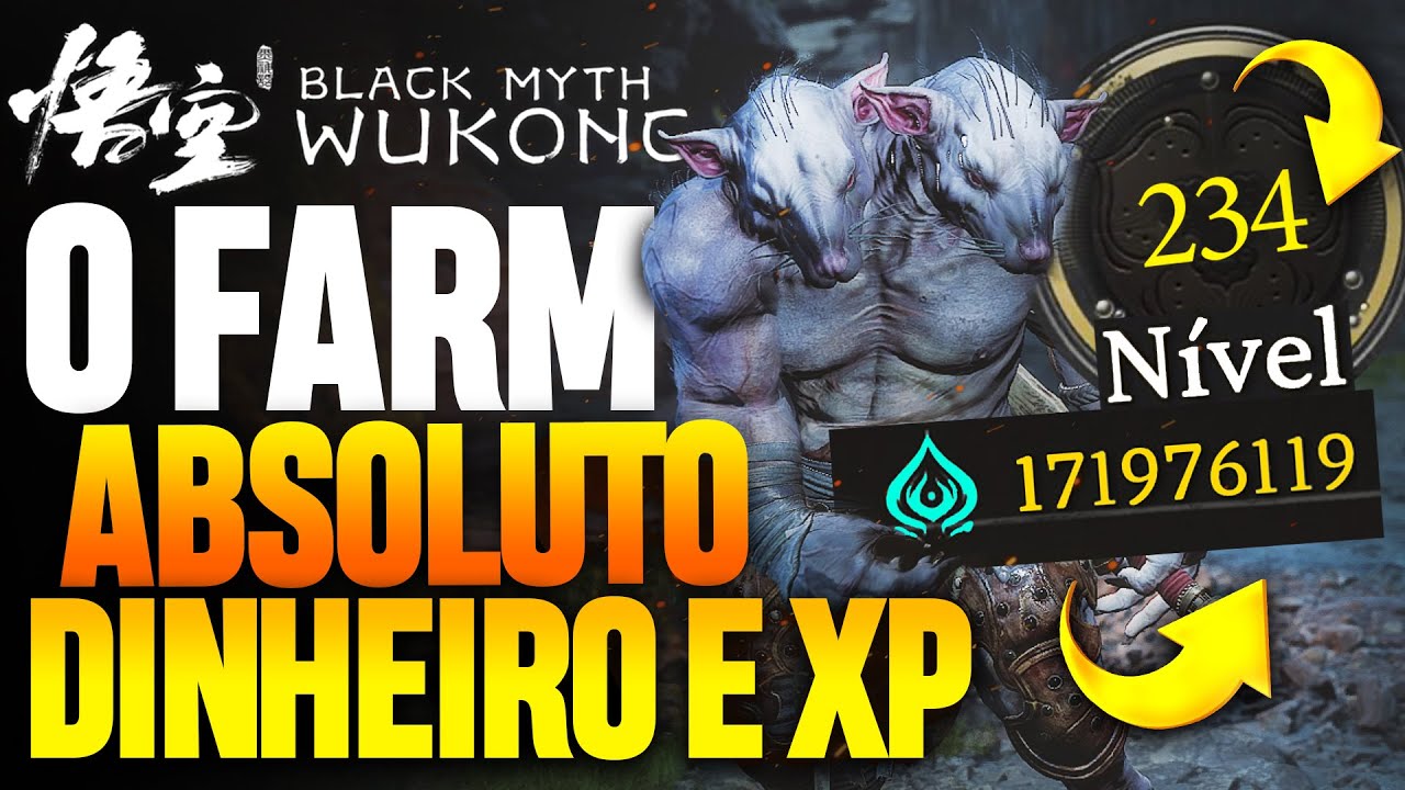 BLACK MYTH WUKONG: MELHOR FARM ABSOLUTO DE DINHEIRO E XP INFINITO! LIBERE TODAS AS HABILIDADES!!