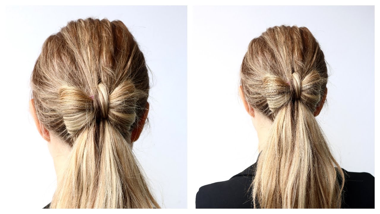 🎀 DIY a BOW PONYTAIL 🎀