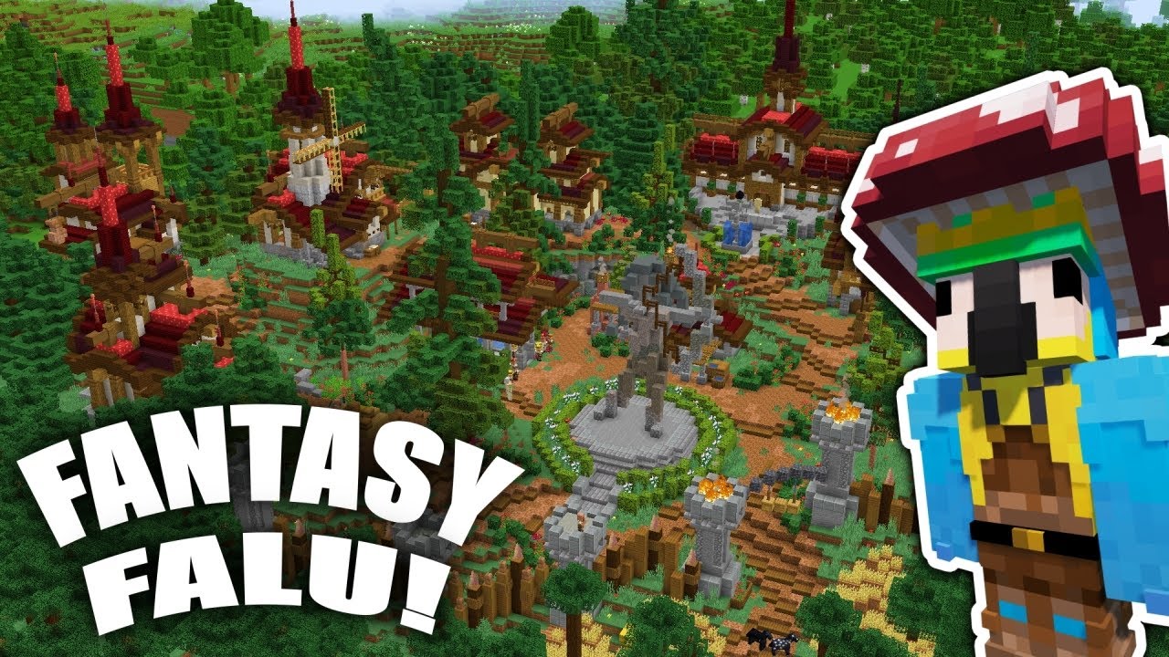 KÖZÉPKORI FANTASY FALU | Minecraft építés 1.19-ben