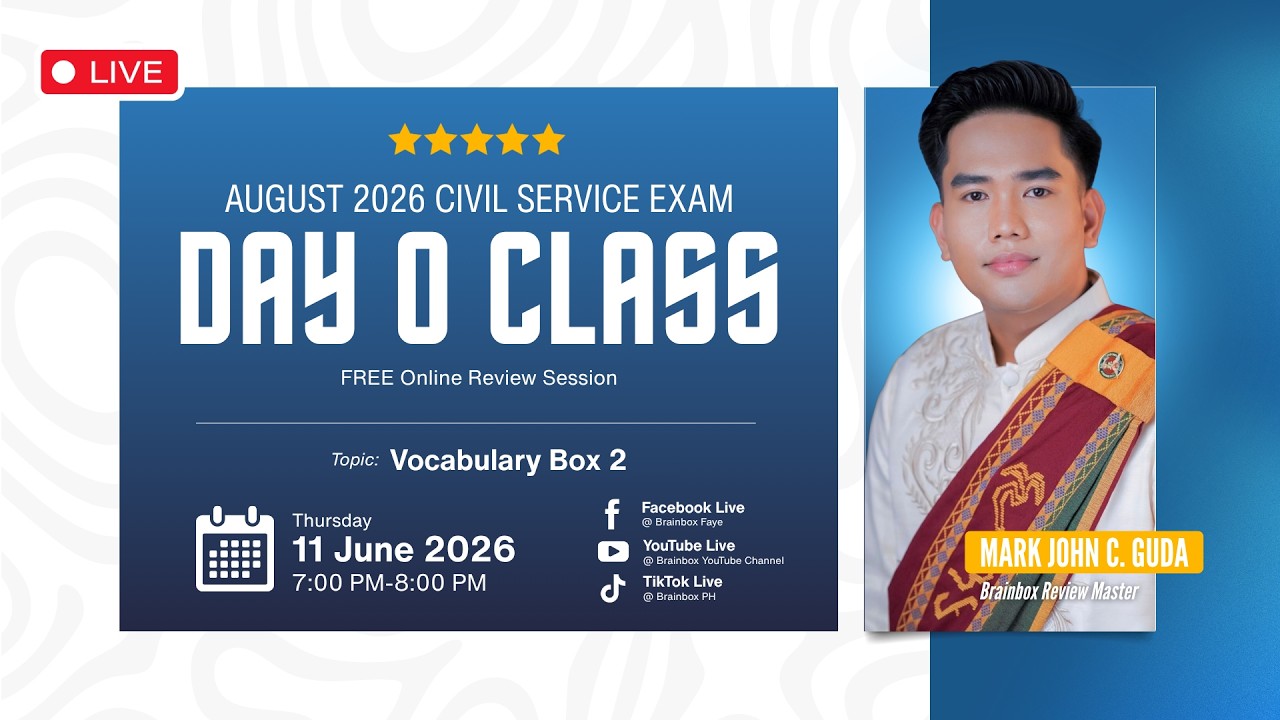 Brainbox Online Civil Service Review | Day 0 - June 11, 2026