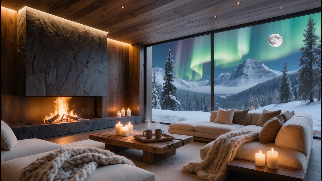 Luxury evening at the fireplace | Sensual R&B and chill playlist