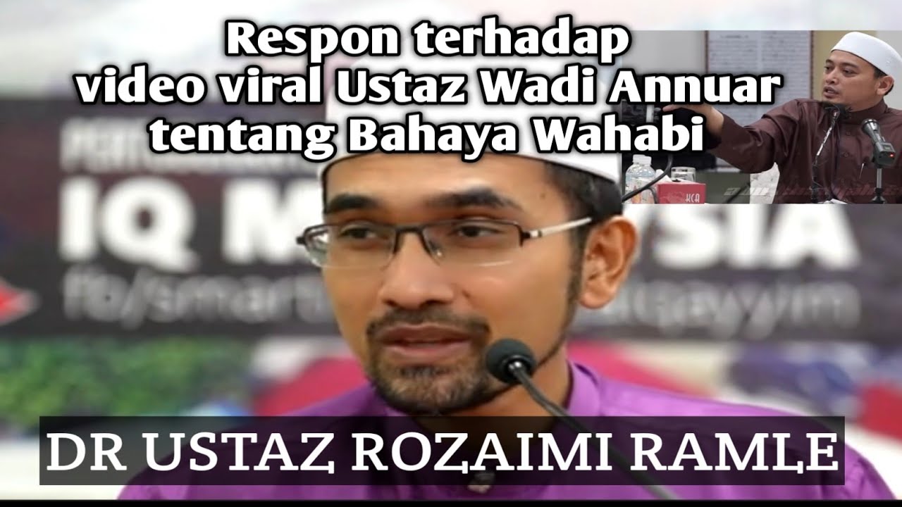 Respon terhadap video viral Ustaz Wadi Anuar tentang 