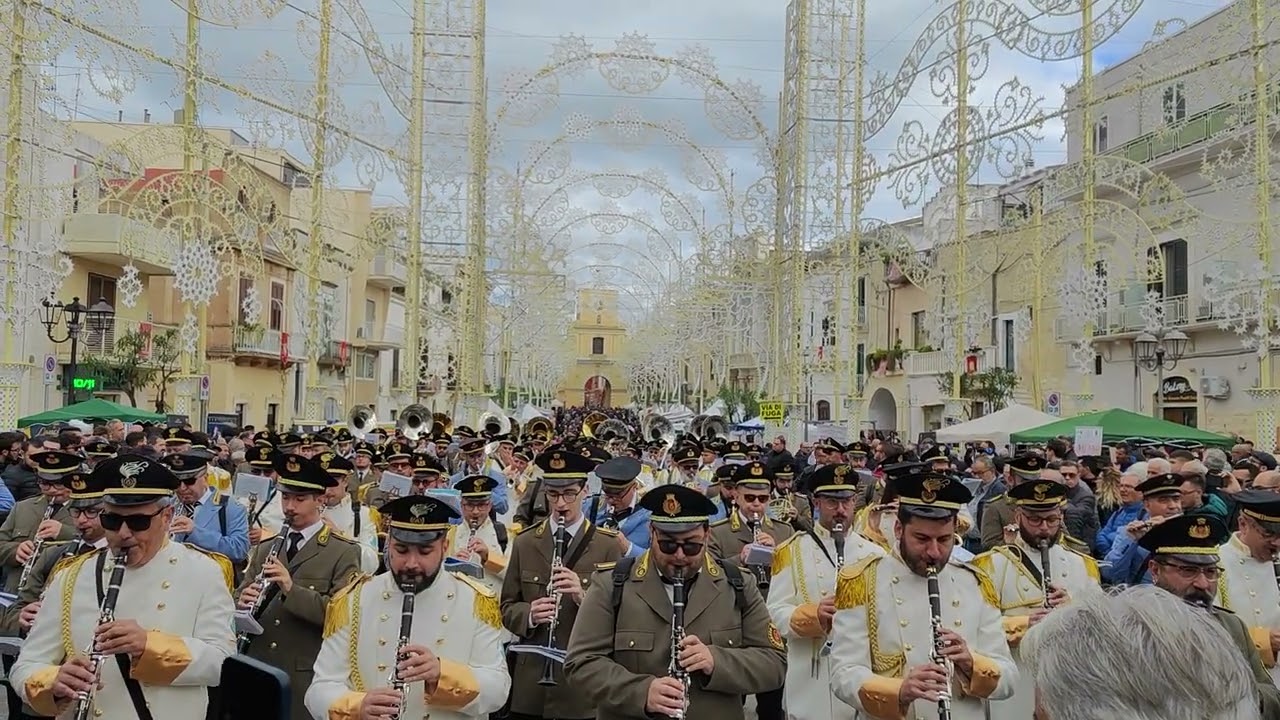 Concertone bande Gioia del Colle - Ailano - Triggiano - marcia A Tubo - San Trifone 2023
