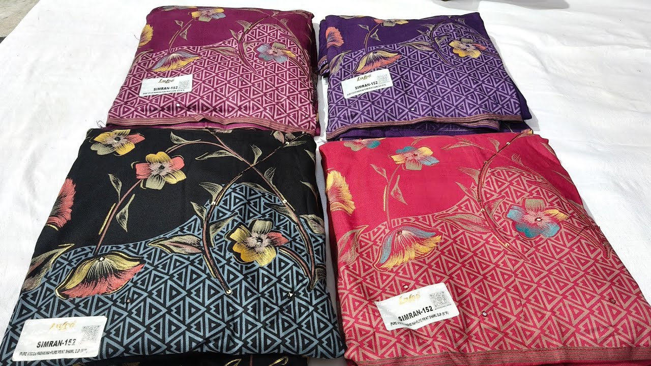(22/1025) Pure pashmina ke suits ki latest collection, order no.9991846468