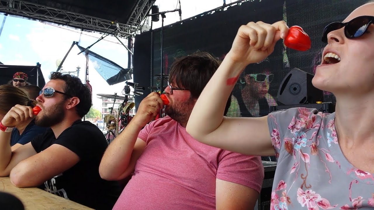 Chilli Pepper Eating Contest |  GrillStock | Sunday 8 June 2014 in HD