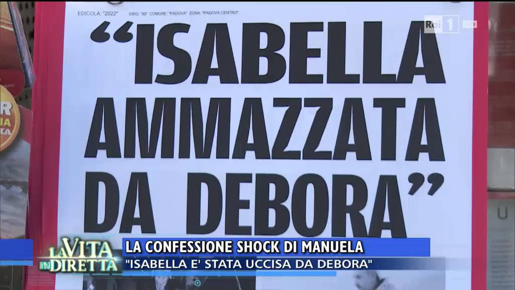 Caso Noventa: la confessione schock di Manuela - La Vita in Diretta 24/03/2016