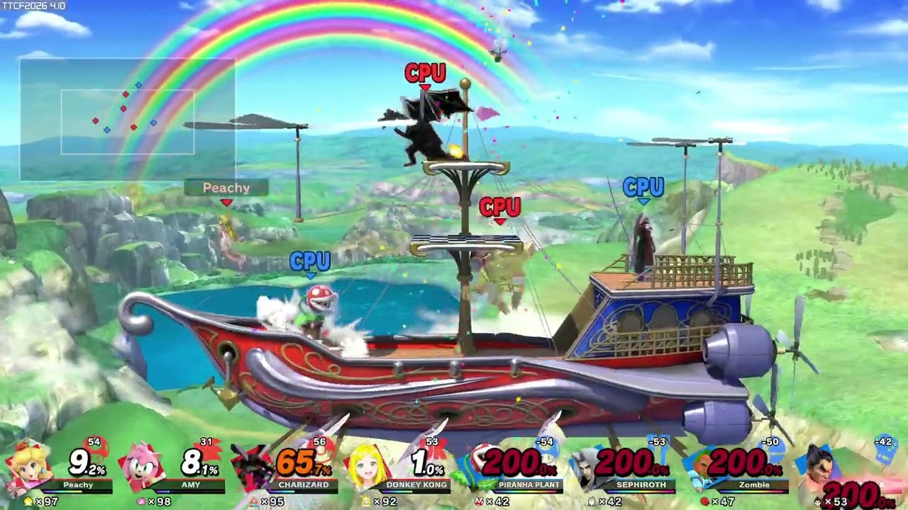 Modded Smash Bros Ultimate - Team Girls vs DLC villains