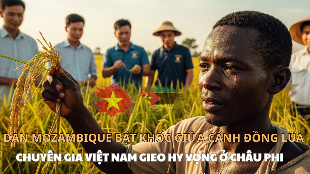NGƯỜI DÂN MOZAMBIQUE BẬT KHÓC CÁNH ĐỒNG LÚA - CHUYÊN GIA VIỆT NAM HÀNH TRÌNH GIEO HY VỌNG Ở CHÂU PHI