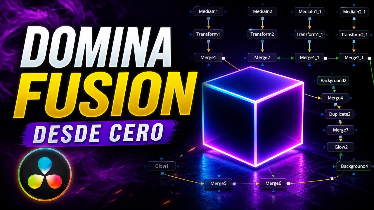 Fusion en DaVinci Resolve de CERO a PRO  Tutorial completo en español