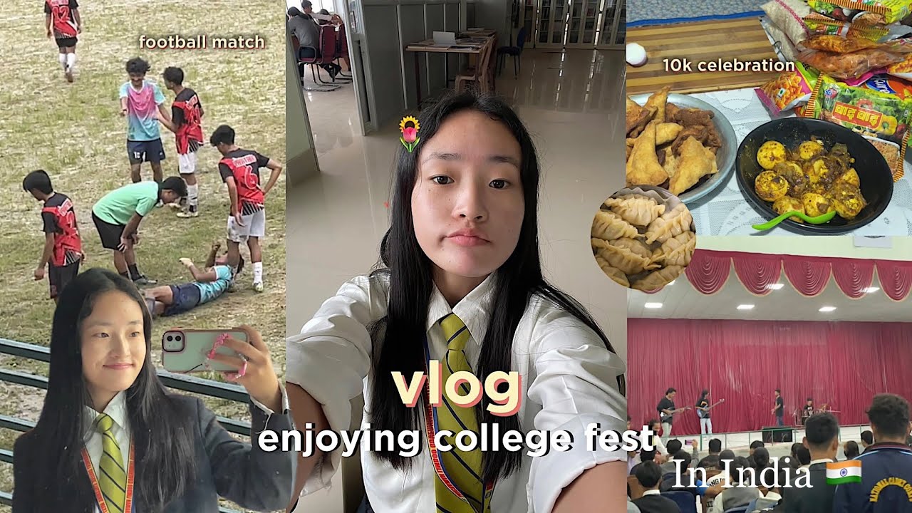 Life of college student in India 🎀 / College fest / living alone vlog / Northeast India Sikkim