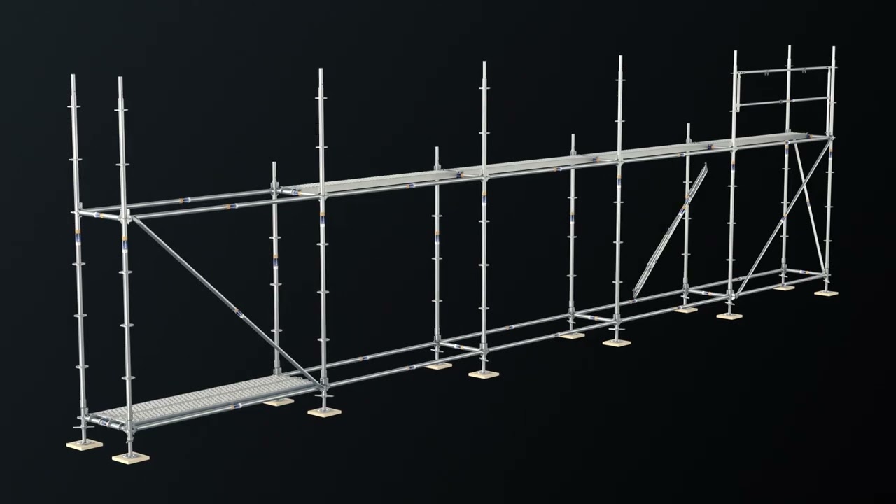 Ringscaff systeemsteiger montageprocedure