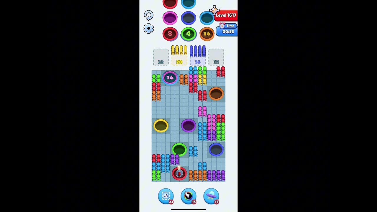 Hole People level 1617 walkthrough solution 