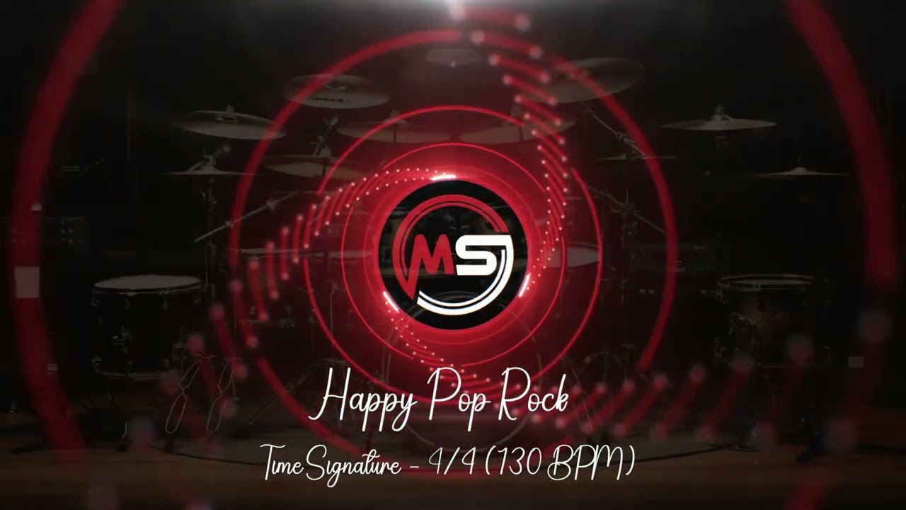 130 BPM ‖ Happy Pop Rock #2 ‖ 4/4 Drum Track ‖ Drum Beat ‖ Metronome