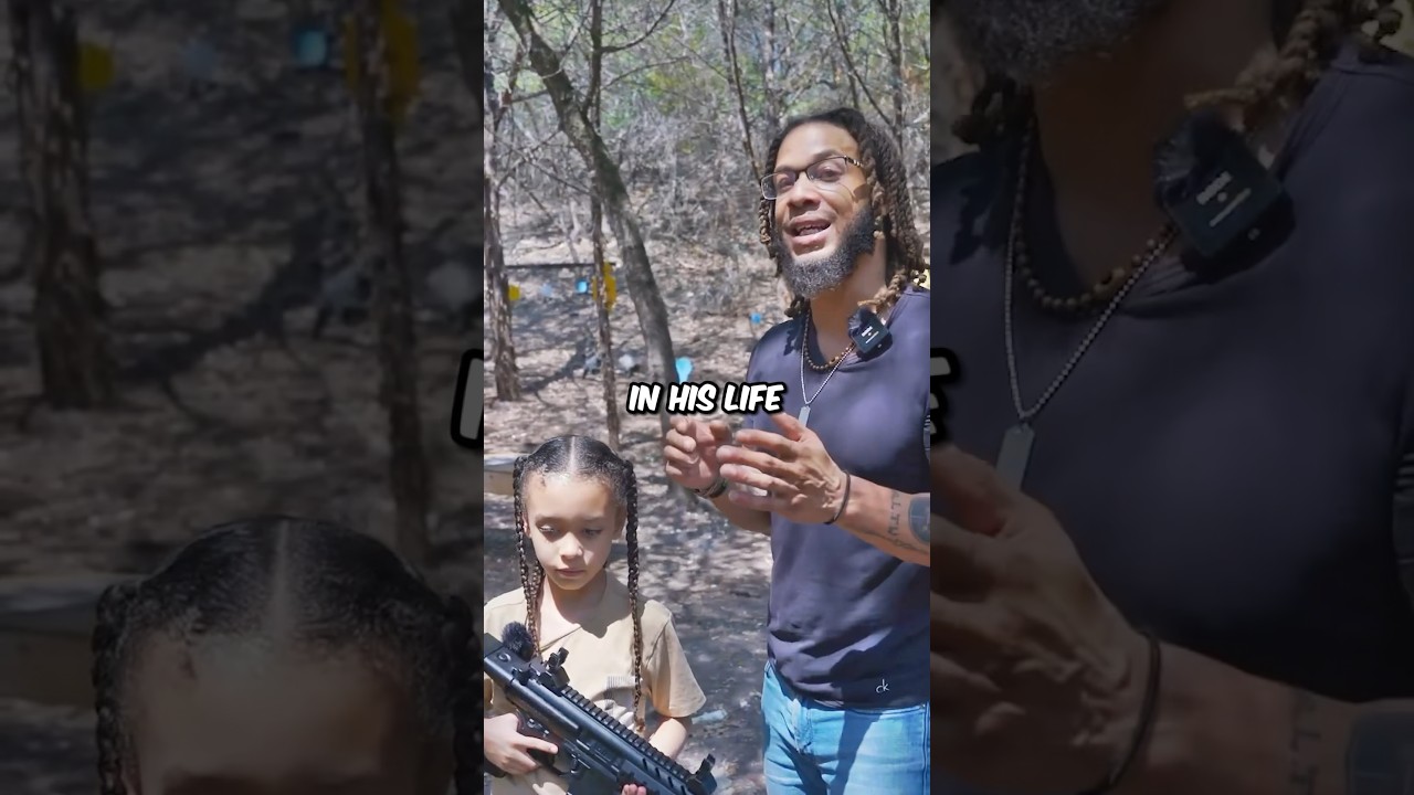 Sniper Nick Irving Teaching His Son How To Shoot