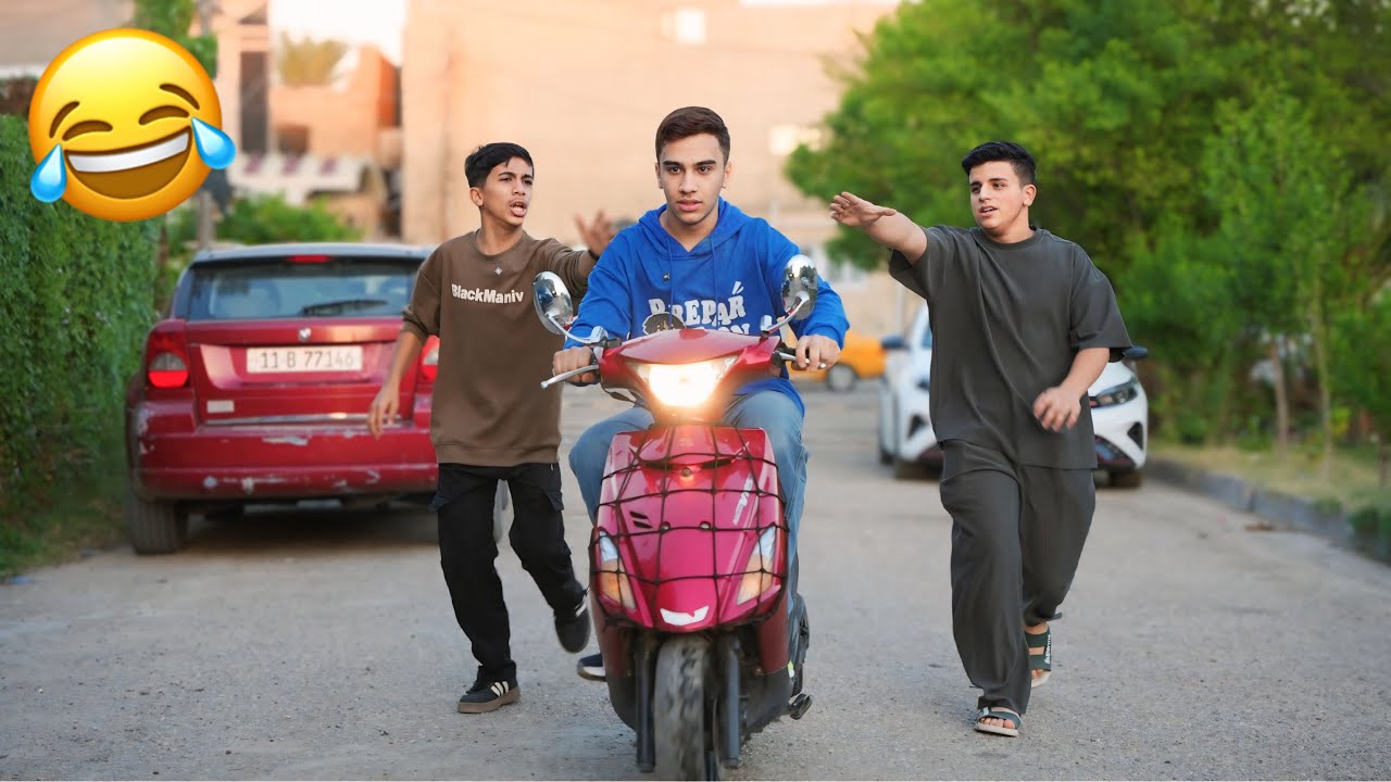 رسول شتره دراجة مبيوكه 😂 #تحشيش 