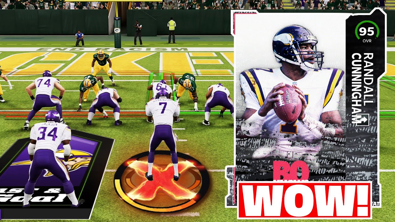 Рэндалл Каннингем забивает тачдаун на 99 ярдов! Madden 22