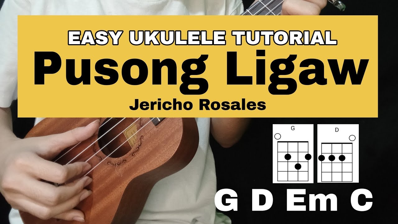 Pusong Ligaw - Jericho Rosales (Easy Ukulele Chords Tutorial)