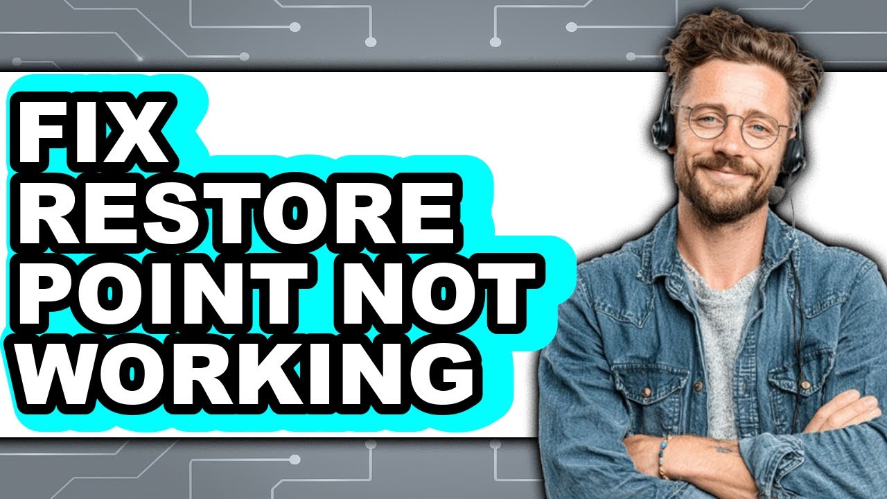 How to Fix Restore Point Not Working (only Way)