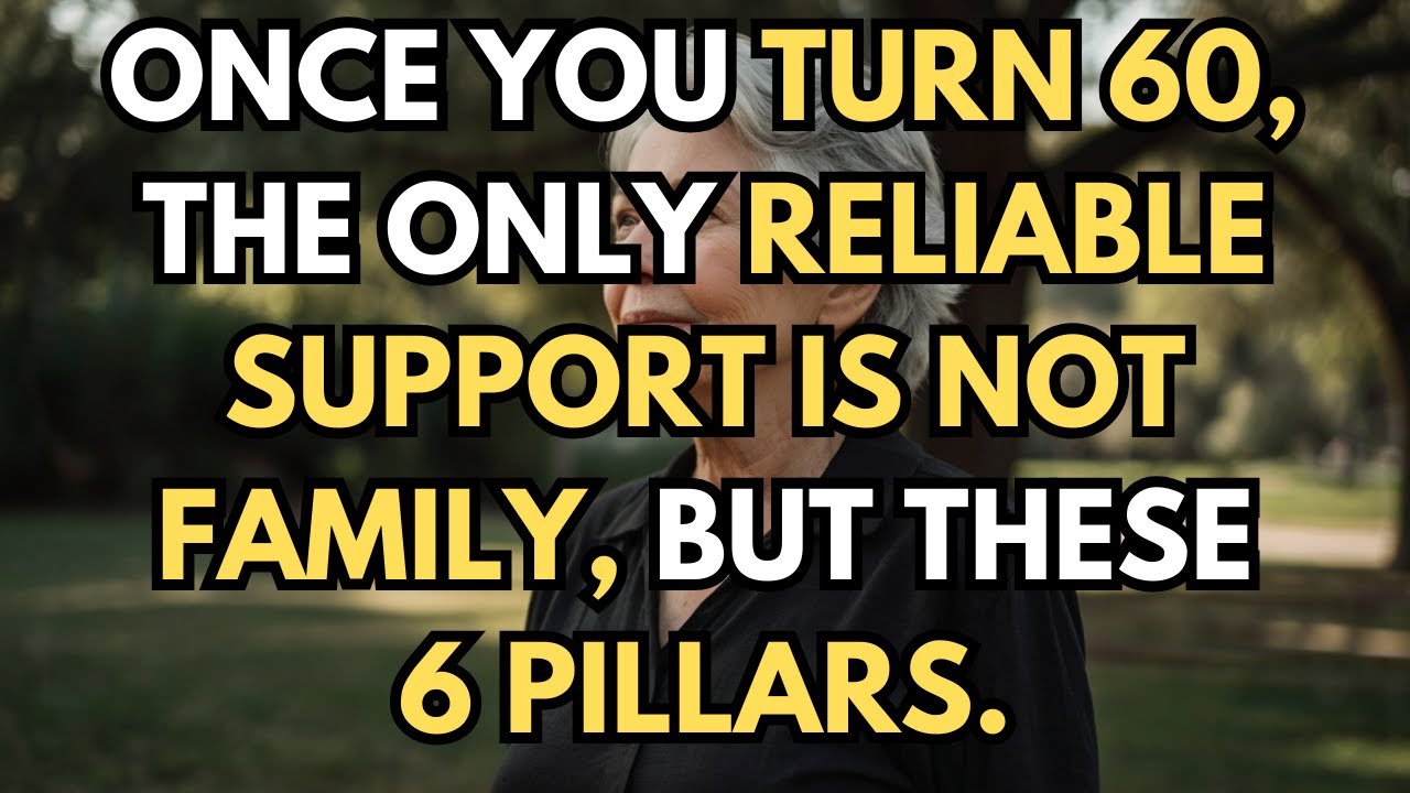 6 Essential Pillars of Support After 60 Stronger Than Family! Elderly wisdom, old age, senior