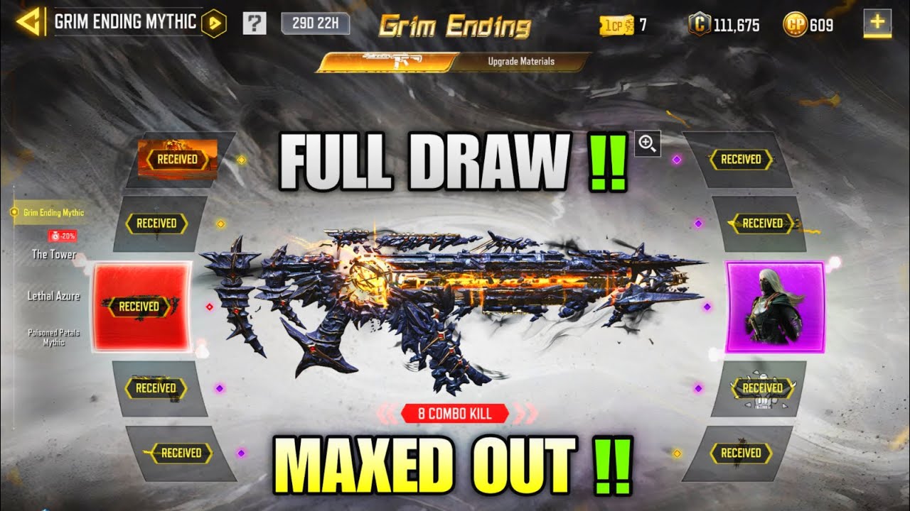 Buying grim ending mythic lucky draw in codm | Mythic AK117 Grim Ending | Mythic AK117 draw codm