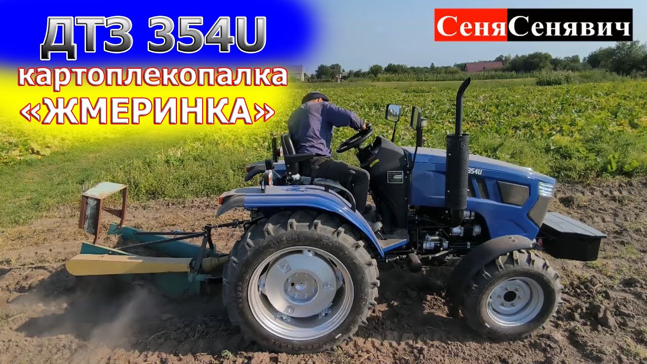 Трактор 35 коней це СИЛА! ДТЗ 354U копає картоплю і не відчуває копалку не дивлячись на грудки 🚜🚀