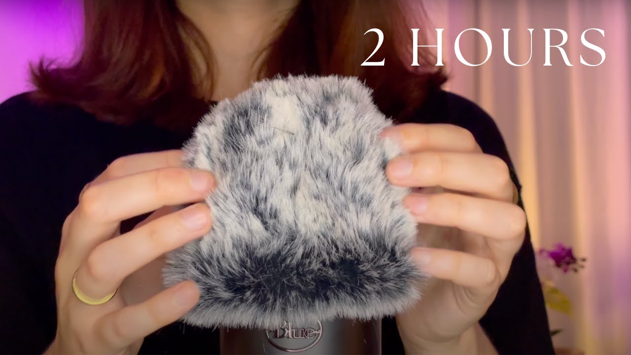 ASMR | 2 Hours of Fluffy Mic Scratching No Talking