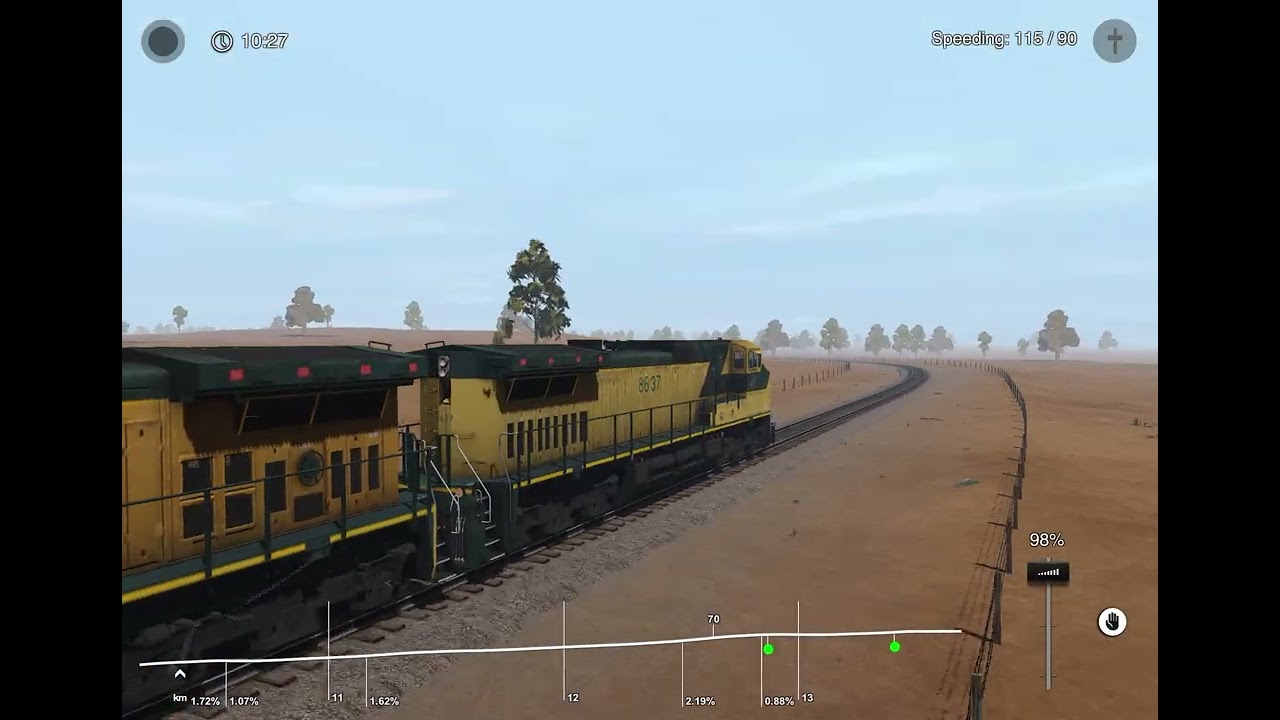 CNW Hauling a freight train with Christmas Boxcars 