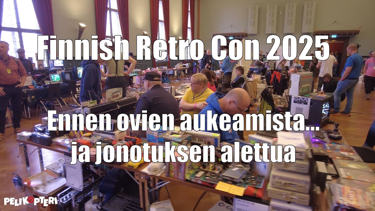 Finnish Retro Con 2025 - Ker&auml;ilytapahtumaan jonotettiin tunti, kaksikin