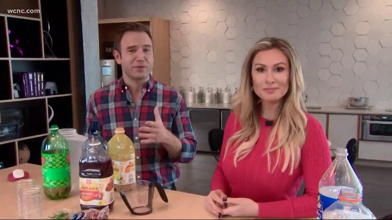 Holiday cocktails with Ben and Carolyn