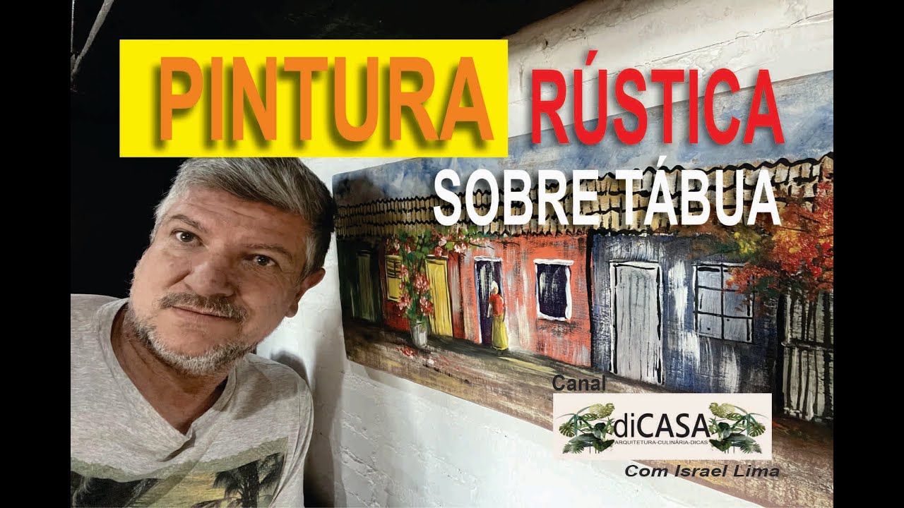 PINTURA RUSTICA ACRÍLICO SOBRE MADEIRA - EP 112