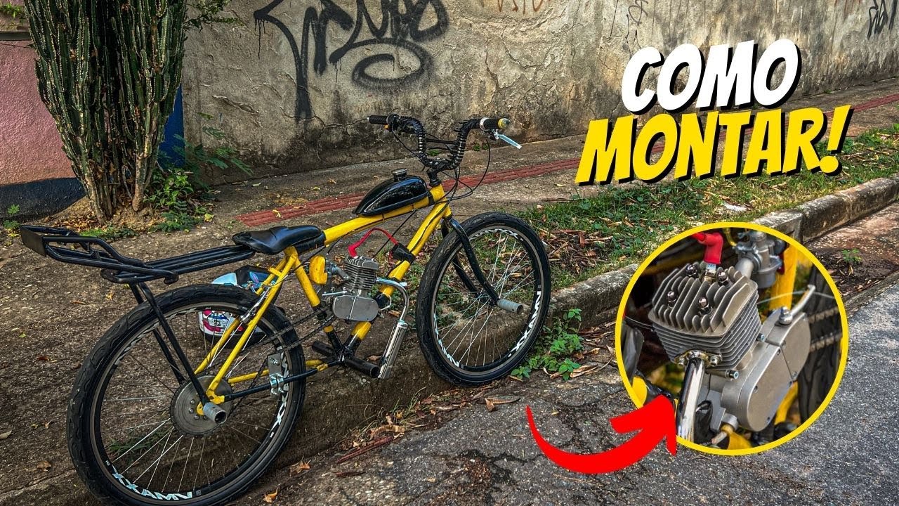 COMO MONTAR MOTOR 80cc PASSO A PASSO!