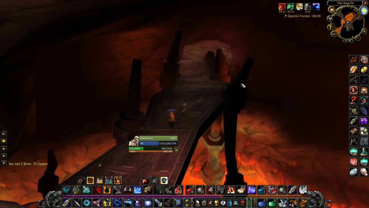 WoW Classic HC Hunter 49 Solo Maltorius