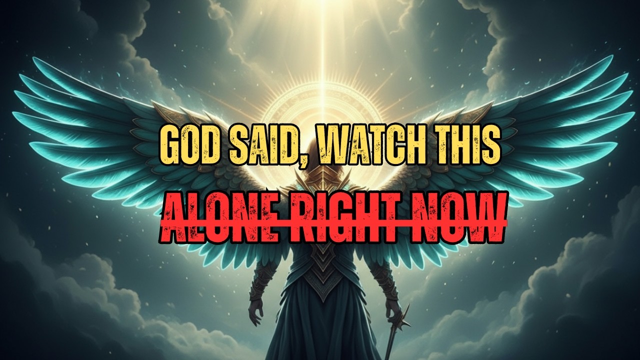 Chosen One, God Said, See This Alone Right Now