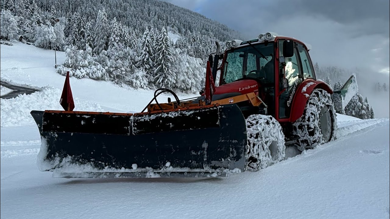 23 Februar 2024 ❄30cm Neuschnee ❄Oberes Drautal🚜Lindner Geotrac 64