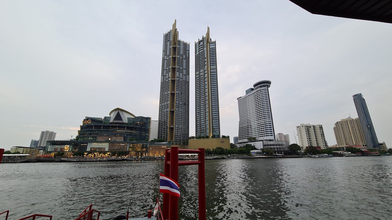 Bangkok Saturday Night Life Chao Praya Sunset River City - 24 April 2021