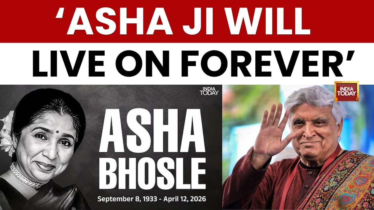 Javed Akhtar Pays Tribute To Asha Bhosle | Asha Tai Passes Away At 92 | Bollywood Trubutes Pour In